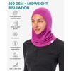 image:image100 Merino Wool Balaclava Ski MaskSoft Unisex All Season Face Mask 175um  Helmet Friendly Soft NonItchy Breathable UV Protection UPF 50 Glasses Compatible Motorcycle Bike Face Cover 250 GSMViolet