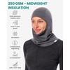 image:image100 Merino Wool Balaclava Ski MaskSoft Unisex All Season Face Mask 175um  Helmet Friendly Soft NonItchy Breathable UV Protection UPF 50 Glasses Compatible Motorcycle Bike Face Cover 250 GSMGrey Shades