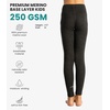 image:image100 Merino Wool Base Layer Kids Midweight Long Johns Kids Thermal Pants  Soft NonItchy Midweight 250 GSM KidsToddler Clothes Moisture Wicking 175um Pants BreathableUnderwear OdorResistantCharcoal Grey
