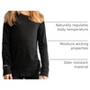 image:image100 Merino Wool Base Layer Kids Midweight Long Sleeve Thermal Underwear  Soft NonItchy Midweight 250 GSM KidsToddler Clothes Moisture Wicking 175um Long Sleeve OdorResistant UnderwearCharcoal Grey