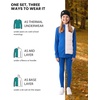 image:image100 Merino Wool Base Layer Kids Set  Midweight Unisex Thermal Underwear  Soft NonItchy Kids  Toddler Clothes Set 250 gsm 175um Long Sleeve amp Pants amp Beanie Moisture wicking OdorResistantPerfect Gray