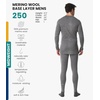 image:image100 Merino Wool Base Layer Men Set  Thermal Underwear for Men Long Johns  Lightweight Midweight Heavyweight Long Johns Naturally OdorResistant Breathable Active Underwear Hiking Skiing250 Heather Grey