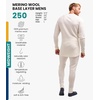 image:image100 Merino Wool Base Layer Men Set  Thermal Underwear for Men Long Johns  Lightweight Midweight Heavyweight Long Johns Naturally OdorResistant Breathable Active Underwear Hiking Skiing250 Natural Merinos