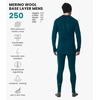 image:image100 Merino Wool Base Layer Men Set  Thermal Underwear for Men Long Johns  Lightweight Midweight Heavyweight Long Johns Naturally OdorResistant Breathable Active Underwear Hiking SkiingDeep Teal Green