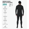 image:image100 Merino Wool Base Layer Men Set  Thermal Underwear for Men Long Johns  Lightweight Midweight Heavyweight Long Johns Naturally OdorResistant Breathable Active Underwear Hiking SkiingCharcoal Grey Dark