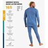 image:image100 Merino Wool Base Layer Men Set  Thermal Underwear for Men Long Johns  Lightweight Midweight Heavyweight Long Johns Naturally OdorResistant Breathable Active Underwear Hiking Skiing165 Deep Blue