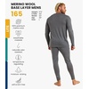 image:image100 Merino Wool Base Layer Men Set  Thermal Underwear for Men Long Johns  Lightweight Midweight Heavyweight Long Johns Naturally OdorResistant Breathable Active Underwear Hiking Skiing165 Perfect Grey