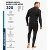 image:image100 Merino Wool Base Layer Men Set  Thermal Underwear for Men Long Johns  Lightweight Midweight Heavyweight Long Johns Naturally OdorResistant Breathable Active Underwear Hiking Skiing320 Charcoal Grey Zipup