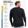 image:image100 Merino Wool Base Layer Mens  Long Sleeve Thermal Shirts with Socks  Lightweight Midweight Heavyweight Base Layer Naturally OdorResistant Breathable Shirt Ideal for Hiking Cold Weather165 Charcoal Grey