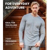 image:image100 Merino Wool Base Layer Mens  Long Sleeve Thermal Shirts with Socks  Lightweight Midweight Heavyweight Base Layer Naturally OdorResistant Breathable Shirt Ideal for Hiking Cold Weather250 Denim Blue