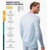 image:image100 Merino Wool Base Layer Mens  Long Sleeve Thermal Shirts with Socks  Lightweight Midweight Heavyweight Base Layer Naturally OdorResistant Breathable Shirt Ideal for Hiking Cold Weather165 Arctic