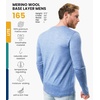 image:image100 Merino Wool Base Layer Mens  Long Sleeve Thermal Shirts with Socks  Lightweight Midweight Heavyweight Base Layer Naturally OdorResistant Breathable Shirt Ideal for Hiking Cold Weather165 Deep Blue