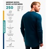 image:image100 Merino Wool Base Layer Mens  Long Sleeve Thermal Shirts with Socks  Lightweight Midweight Heavyweight Base Layer Naturally OdorResistant Breathable Shirt Ideal for Hiking Cold Weather250 Deep Teal