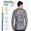 image:image100 Merino Wool Base Layer Mens  Long Sleeve Thermal Shirts with Socks  Lightweight Midweight Heavyweight Base Layer Naturally OdorResistant Breathable Shirt Ideal for Hiking Cold Weather250 Urban Grey