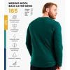 image:image100 Merino Wool Base Layer Mens  Long Sleeve Thermal Shirts with Socks  Lightweight Midweight Heavyweight Base Layer Naturally OdorResistant Breathable Shirt Ideal for Hiking Cold Weather165 Forest Green