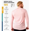 image:image100 Merino Wool Base Layer Mens  Long Sleeve Thermal Shirts with Socks  Lightweight Midweight Heavyweight Base Layer Naturally OdorResistant Breathable Shirt Ideal for Hiking Cold Weather165 Pale Coral