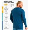 image:image100 Merino Wool Base Layer Mens  Long Sleeve Thermal Shirts with Socks  Lightweight Midweight Heavyweight Base Layer Naturally OdorResistant Breathable Shirt Ideal for Hiking Cold Weather165 Denim Blue