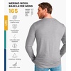 image:image100 Merino Wool Base Layer Mens  Long Sleeve Thermal Shirts with Socks  Lightweight Midweight Heavyweight Base Layer Naturally OdorResistant Breathable Shirt Ideal for Hiking Cold Weather165 Heathered Grey