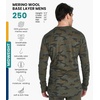 image:image100 Merino Wool Base Layer Mens  Long Sleeve Thermal Shirts with Socks  Lightweight Midweight Heavyweight Base Layer Naturally OdorResistant Breathable Shirt Ideal for Hiking Cold Weather250 Camo