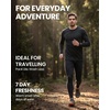 image:image100 Merino Wool Base Layer Mens Long Johns  Thermal Underwear Bottoms  Long and 34 Length Thermal Leggins Breathable Naturally OdorResistant Ideal for Hiking Running Everyday Wear200 Black