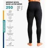 image:image100 Merino Wool Base Layer Mens Pants  Thermal Underwear Long Johns  Lightweight Midweight Heavyweight Base Layer Breathable Leggings OdorResistant Wool Ideal for Hiking Skiing Winter Charcoal Grey 250