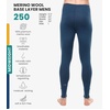 image:image100 Merino Wool Base Layer Mens Pants  Thermal Underwear Long Johns  Lightweight Midweight Heavyweight Base Layer Breathable Leggings OdorResistant Wool Ideal for Hiking Skiing Winter250 Denim Blue