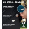 image:image100 Merino Wool Base Layer Mens Pants  Thermal Underwear Long Johns  Lightweight Midweight Heavyweight Base Layer Breathable Leggings OdorResistant Wool Ideal for Hiking Skiing Winter250 Denim Blue