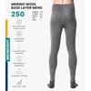 image:image100 Merino Wool Base Layer Mens Pants  Thermal Underwear Long Johns  Lightweight Midweight Heavyweight Base Layer Breathable Leggings OdorResistant Wool Ideal for Hiking Skiing WinterGray Heather 250