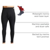 image:image100 Merino Wool Base Layer Mens Pants  Thermal Underwear Long Johns  Lightweight Midweight Heavyweight Base Layer Breathable Leggings OdorResistant Wool Ideal for Hiking Skiing Winter Charcoal Grey 250