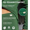 image:image100 Merino Wool Base Layer Mens Pants  Thermal Underwear Long Johns  Lightweight Midweight Heavyweight Base Layer Breathable Leggings OdorResistant Wool Ideal for Hiking Skiing WinterChocolate 250