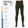 image:image100 Merino Wool Base Layer Mens Pants  Thermal Underwear Long Johns  Lightweight Midweight Heavyweight Base Layer Breathable Leggings OdorResistant Wool Ideal for Hiking Skiing Winter320 Army Green