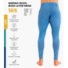 image:image100 Merino Wool Base Layer Mens Pants  Thermal Underwear Long Johns  Lightweight Midweight Heavyweight Base Layer Breathable Leggings OdorResistant Wool Ideal for Hiking Skiing Winter165 Deep Blue