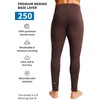 image:image100 Merino Wool Base Layer Mens Pants  Thermal Underwear Long Johns  Lightweight Midweight Heavyweight Base Layer Breathable Leggings OdorResistant Wool Ideal for Hiking Skiing WinterChocolate 250