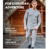 image:image100 Merino Wool Base Layer Mens Pants  Thermal Underwear Long Johns  Lightweight Midweight Heavyweight Base Layer Breathable Leggings OdorResistant Wool Ideal for Hiking Skiing Winter250 Denim Blue