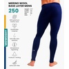 image:image100 Merino Wool Base Layer Mens Pants  Thermal Underwear Long Johns  Lightweight Midweight Heavyweight Base Layer Breathable Leggings OdorResistant Wool Ideal for Hiking Skiing Winter250 Navy