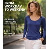 image:image100 Merino Wool Base Layer Women  Thermal Merino Wool Shirt Women  Lightweight Shirts Breathable Naturally OdorResistant MoistureWicking Ideal for Hiking Travel Outdoor Everyday WearS 190 Navy