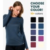 image:image100 Merino Wool Base Layer Women  Thermal Merino Wool Shirt Women  Lightweight Shirts Breathable Naturally OdorResistant MoistureWicking Ideal for Hiking Travel Outdoor Everyday WearV 190 Denim