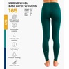 image:image100 Merino Wool Base Layer Women Pants  Thermal Leggings Underwear  Lightweight Midweight Heavyweight Base Layer Breathable Pants OdorResistant Ideal for Hiking Skiing Cold Weather165 Forest Green