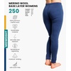 image:image100 Merino Wool Base Layer Women Pants  Thermal Leggings Underwear  Lightweight Midweight Heavyweight Base Layer Breathable Pants OdorResistant Ideal for Hiking Skiing Cold Weather250 Windsor Blue