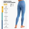 image:image100 Merino Wool Base Layer Women Pants  Thermal Leggings Underwear  Lightweight Midweight Heavyweight Base Layer Breathable Pants OdorResistant Ideal for Hiking Skiing Cold Weather165 Deep Blue