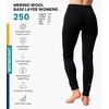 image:image100 Merino Wool Base Layer Women Pants  Thermal Leggings Underwear  Lightweight Midweight Heavyweight Base Layer Breathable Pants OdorResistant Ideal for Hiking Skiing Cold Weather 250 Charcoal Grey