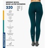 image:image100 Merino Wool Base Layer Women Pants  Thermal Leggings Underwear  Lightweight Midweight Heavyweight Base Layer Breathable Pants OdorResistant Ideal for Hiking Skiing Cold Weather320 Deep Teal