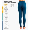 image:image100 Merino Wool Base Layer Women Pants  Thermal Leggings Underwear  Lightweight Midweight Heavyweight Base Layer Breathable Pants OdorResistant Ideal for Hiking Skiing Cold Weather165 Denim Blue