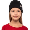 image:image100 Merino Wool Beanie Kids  Unisex Wool Cap 175um for Kids Toddler Hat  Soft NonItchy Breathable 175um Running Hat UV Protection OdorResistant MoistureWicking All Season 250 gsm Skull CapBlack