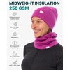 image:image100 Merino Wool Beanie Neck Gaiter Combo Unisex 175um Scull Cap 4 Season  Soft NonItchy Cooling Breathable 250 GSM UV Protection Hiking amp Running Accessories OdorResistant Cold Weather GearViolet