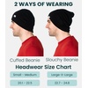 image:image100 Merino Wool Beanie for Women Men  Set Adult Skull Cap 175um amp Socks  Soft NonItchy Beanie Breathable Running Hat UV Protection OdorResistant MoistureWicking All Season 250 gsm BeanieBlack
