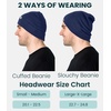 image:image100 Merino Wool Beanie for Women Men  Set Adult Skull Cap 175um amp Socks  Soft NonItchy Beanie Breathable Running Hat UV Protection OdorResistant MoistureWicking All Season 250 gsm BeanieWindsor Blue