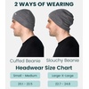 image:image100 Merino Wool Beanie for Women Men  Set Adult Skull Cap 175um amp Socks  Soft NonItchy Beanie Breathable Running Hat UV Protection OdorResistant MoistureWicking All Season 250 gsm BeanieGrey Melange