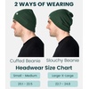 image:image100 Merino Wool Beanie for Women Men  Set Adult Skull Cap 175um amp Socks  Soft NonItchy Beanie Breathable Running Hat UV Protection OdorResistant MoistureWicking All Season 250 gsm BeanieOlive