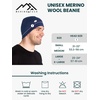 image:image100 Merino Wool Beanie for Women Men  Set Adult Skull Cap 175um amp Socks  Soft NonItchy Beanie Breathable Running Hat UV Protection OdorResistant MoistureWicking All Season 250 gsm BeanieOlive